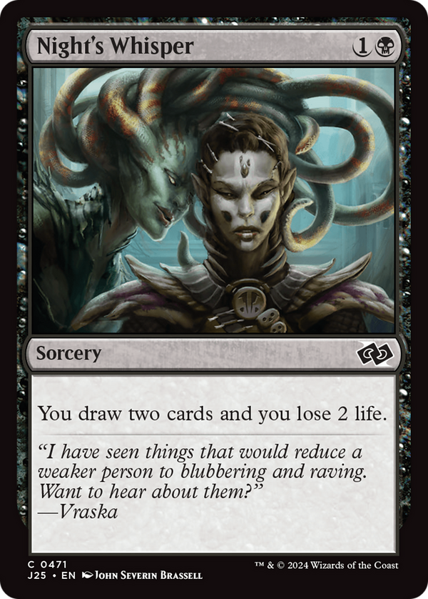 Night's Whisper (471) [Foundations Jumpstart] - Deck Out Gaming