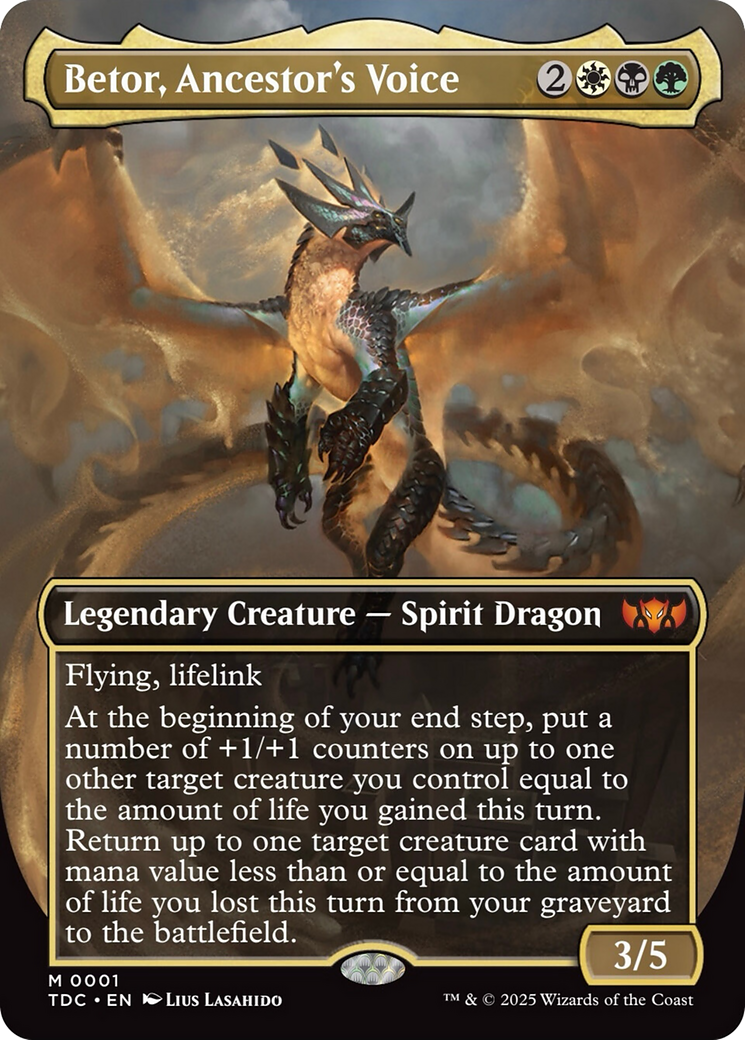 Betor, Ancestor's Voice (Borderless) (1) [Commander: Tarkir: Dragonstorm] - Deck Out Gaming