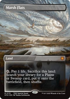 Marsh Flats (Borderless) (Dragonscale Foil) (115) [Special Guests] foil - Deck Out Gaming