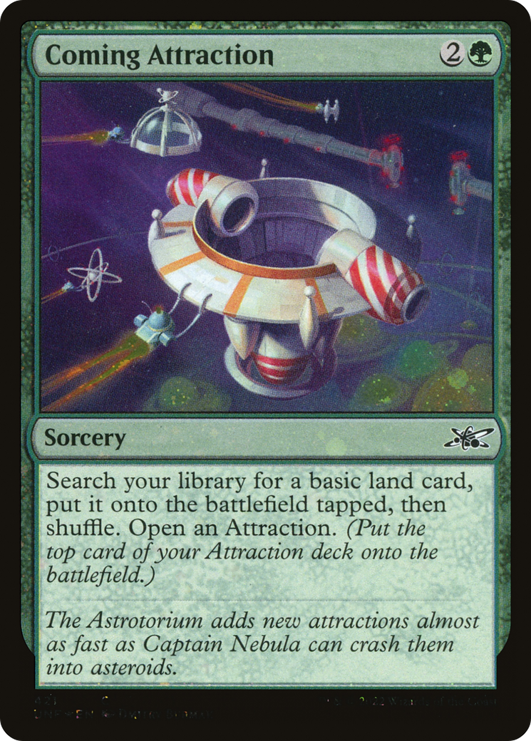 Coming Attraction (Galaxy Foil) (421) [Unfinity] foil - Deck Out Gaming