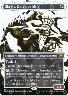 Skrelv, Defector Mite (Showcase) (Step-and-Compleat Foil) (427) [Phyrexia: All Will Be One] foil - Deck Out Gaming