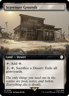 Scavenger Grounds (Extended Art) (Surge Foil) (1034) [Fallout] foil - Deck Out Gaming