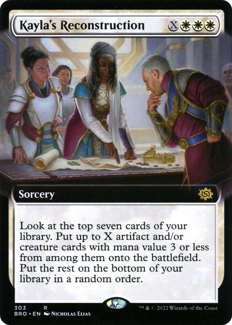 Kayla's Reconstruction (Extended Art) (303) [The Brothers' War] foil - Deck Out Gaming