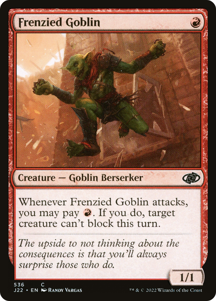 Frenzied Goblin (536) [Jumpstart 2022] - Deck Out Gaming