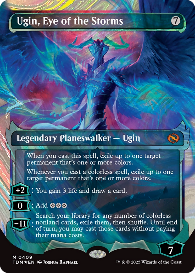 Ugin, Eye of the Storms (Showcase) (Halo Foil) (409) [Tarkir: Dragonstorm] foil - Deck Out Gaming