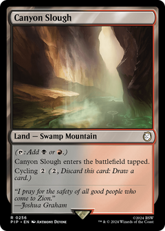 Canyon Slough (256) [Fallout] foil - Deck Out Gaming