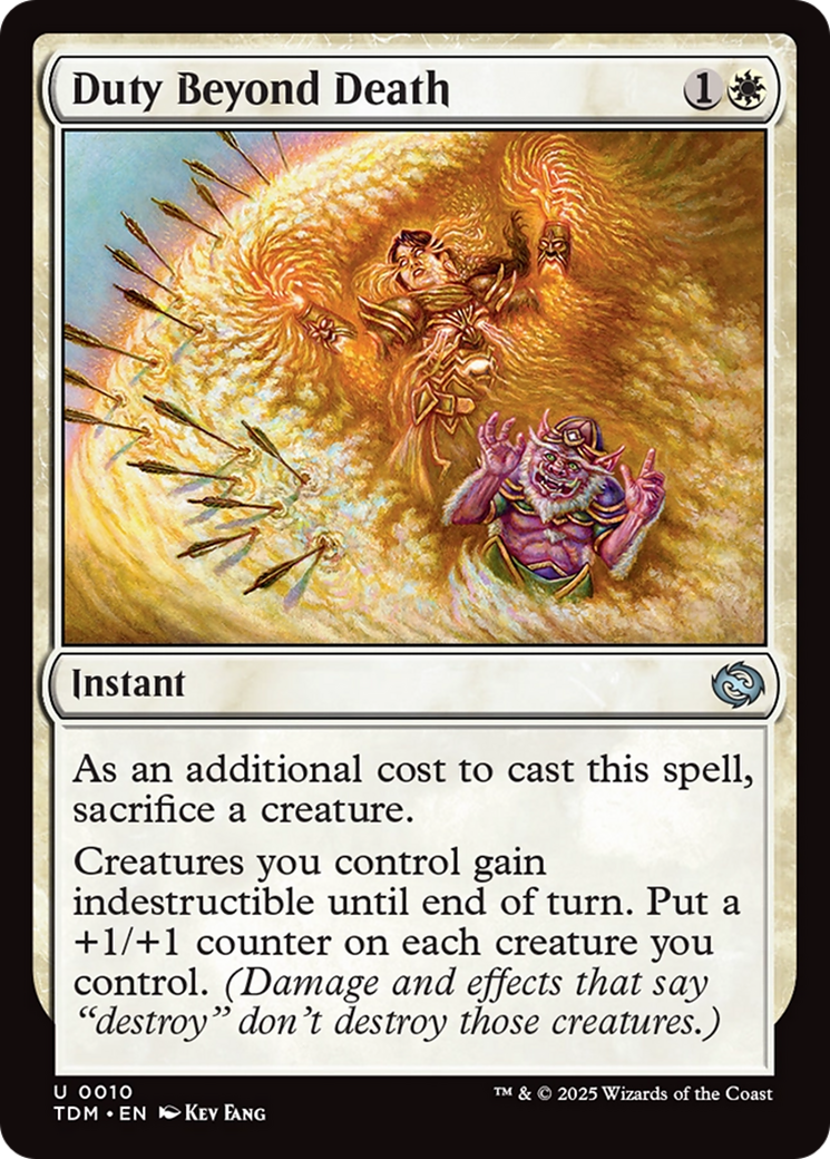 Duty Beyond Death (10) [Tarkir: Dragonstorm] foil - Deck Out Gaming