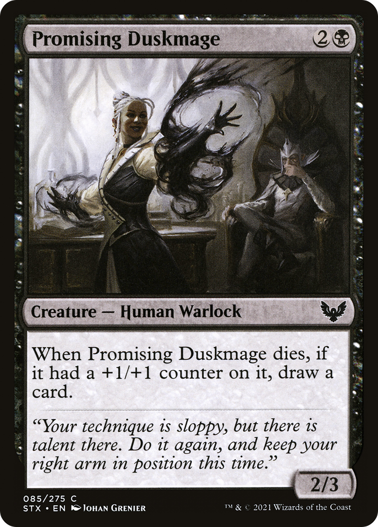 Promising Duskmage (85) [Strixhaven: School of Mages] foil - Deck Out Gaming
