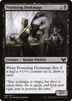 Promising Duskmage (85) [Strixhaven: School of Mages] foil - Deck Out Gaming