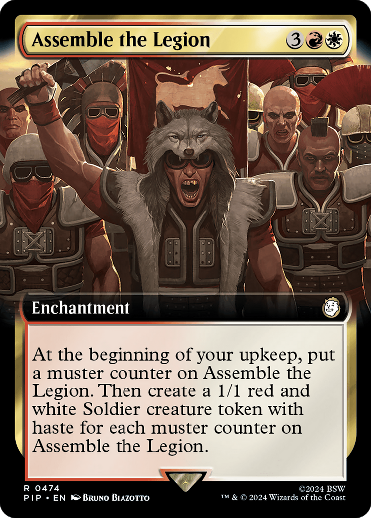 Assemble the Legion (Extended Art) (474) [Fallout] foil - Deck Out Gaming