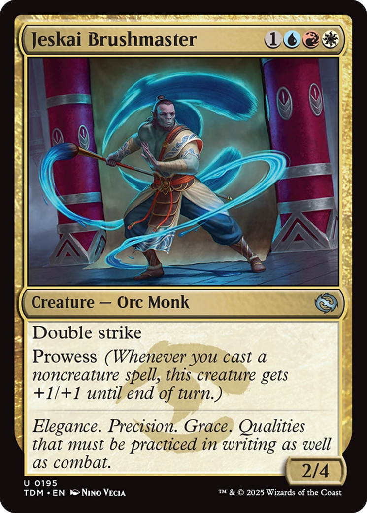 Jeskai Brushmaster (195) [Tarkir: Dragonstorm] foil - Deck Out Gaming