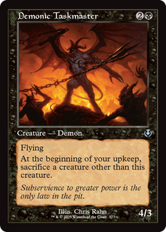 Demonic Taskmaster (Retro Frame) (377) [Innistrad Remastered] foil - Deck Out Gaming