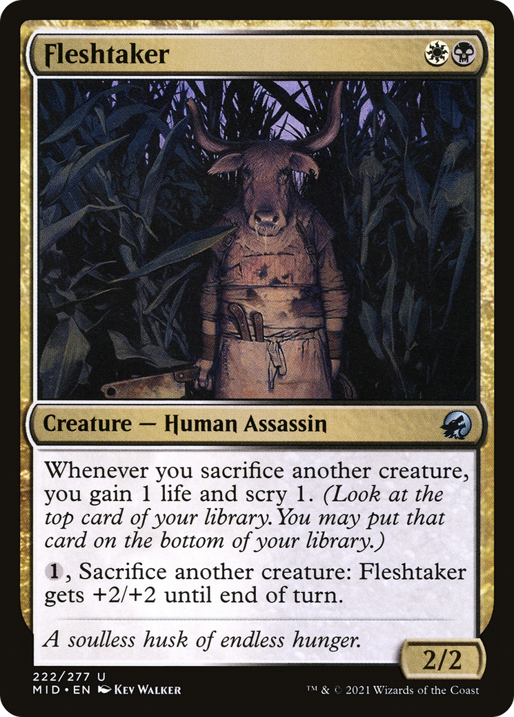 Fleshtaker (222) [Innistrad: Midnight Hunt] foil - Deck Out Gaming