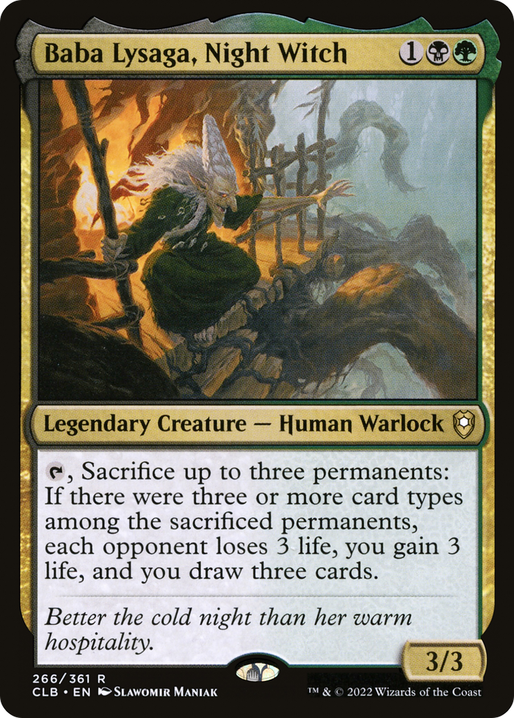 Baba Lysaga, Night Witch (266) [Commander Legends: Battle for Baldur's Gate] - Deck Out Gaming