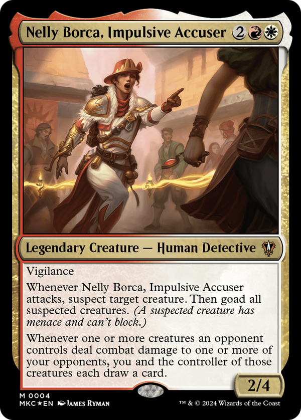 Nelly Borca, Impulsive Accuser (4) [Murders at Karlov Manor Commander] foil - Deck Out Gaming