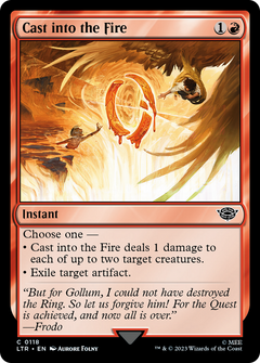 Cast into the Fire (118) [The Lord of the Rings: Tales of Middle-earth] foil - Deck Out Gaming