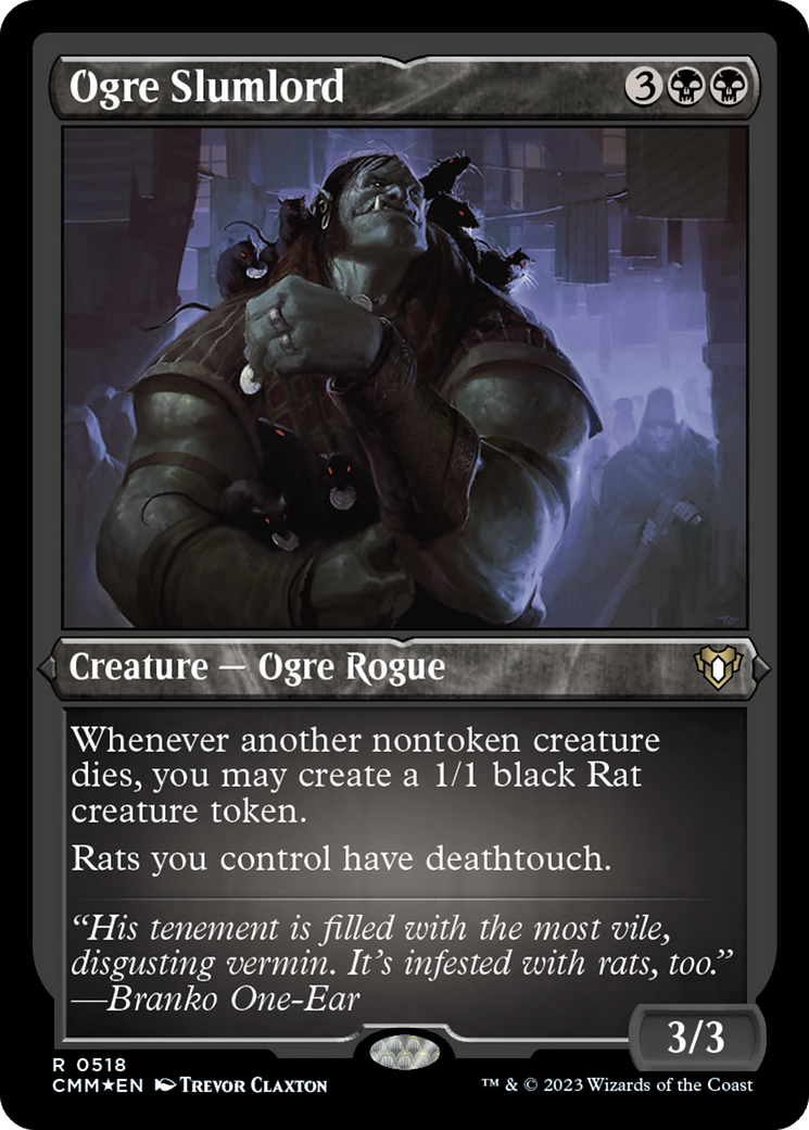 Ogre Slumlord (518) [Commander Masters] etched - Deck Out Gaming