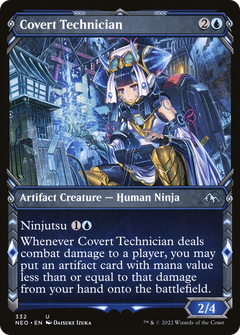 Covert Technician (Showcase) (332) [Kamigawa: Neon Dynasty] - Deck Out Gaming