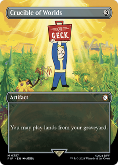 Crucible of Worlds (Borderless) (357) [Fallout] foil - Deck Out Gaming
