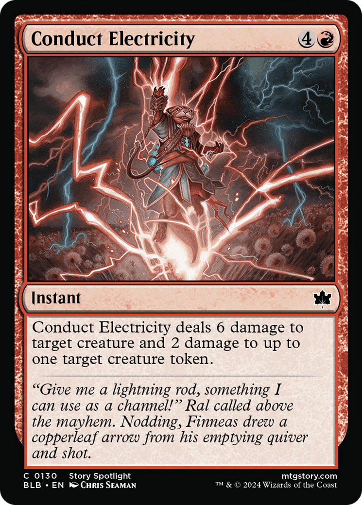 Conduct Electricity (130) [Bloomburrow] foil - Deck Out Gaming