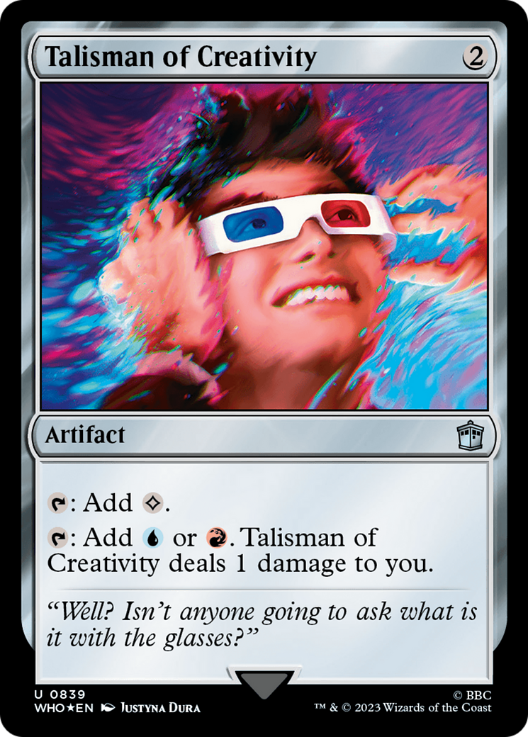 Talisman of Creativity (Surge Foil) (839) [Doctor Who] foil - Deck Out Gaming