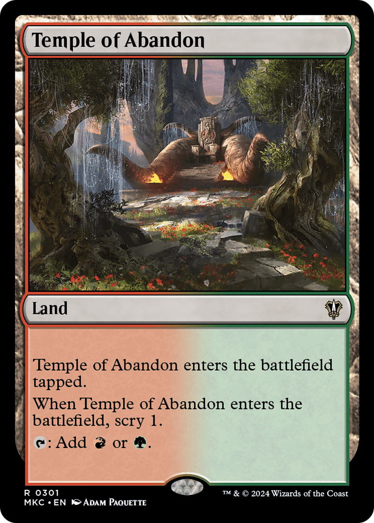 Temple of Abandon (301) [Murders at Karlov Manor Commander] - Deck Out Gaming