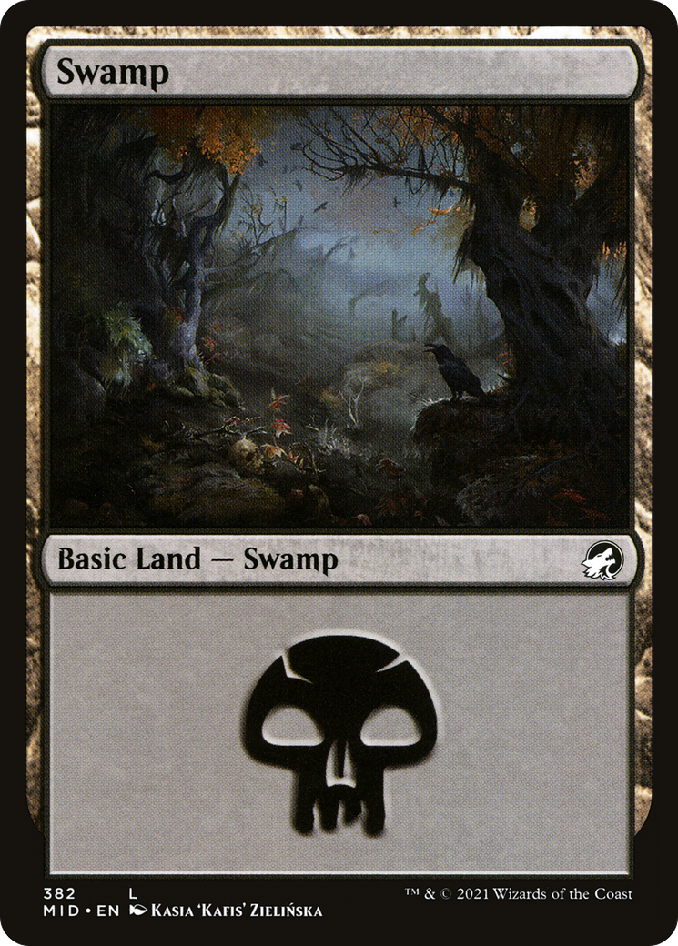 Swamp (382) [Innistrad: Midnight Hunt] foil - Deck Out Gaming