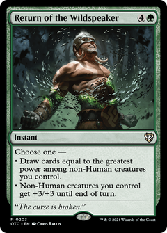 Return of the Wildspeaker (203) [Outlaws of Thunder Junction Commander] - Deck Out Gaming