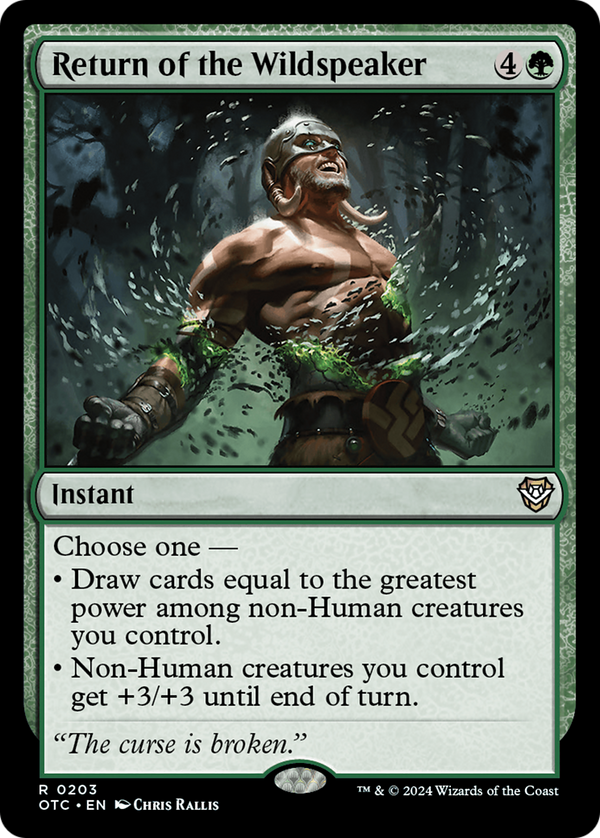 Return of the Wildspeaker (203) [Outlaws of Thunder Junction Commander] - Deck Out Gaming