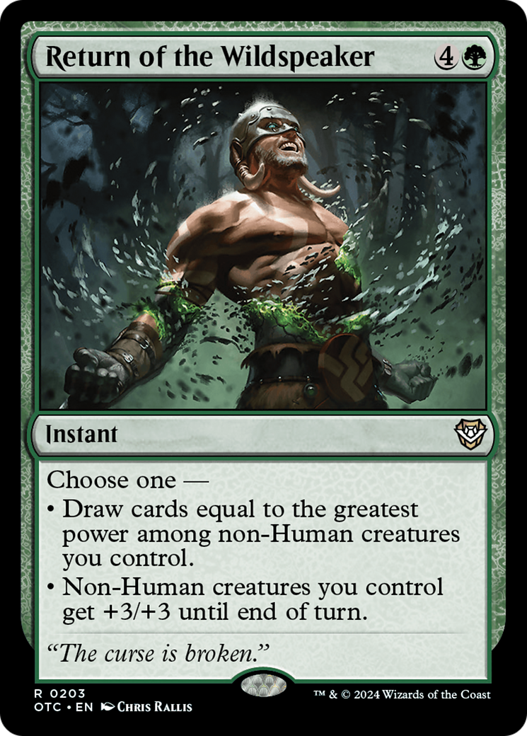 Return of the Wildspeaker (203) [Outlaws of Thunder Junction Commander] - Deck Out Gaming