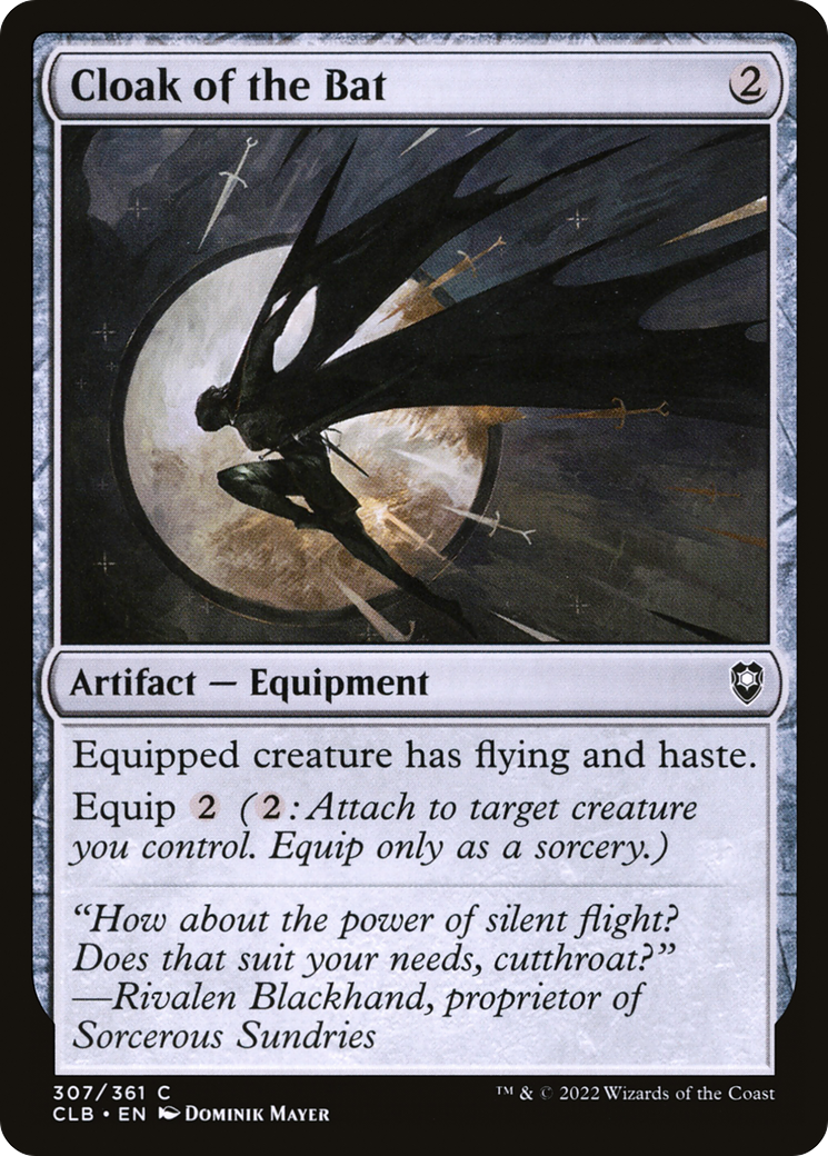 Cloak of the Bat (307) [Commander Legends: Battle for Baldur's Gate] foil - Deck Out Gaming