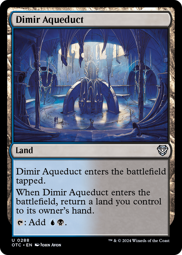 Dimir Aqueduct (288) [Outlaws of Thunder Junction Commander] - Deck Out Gaming