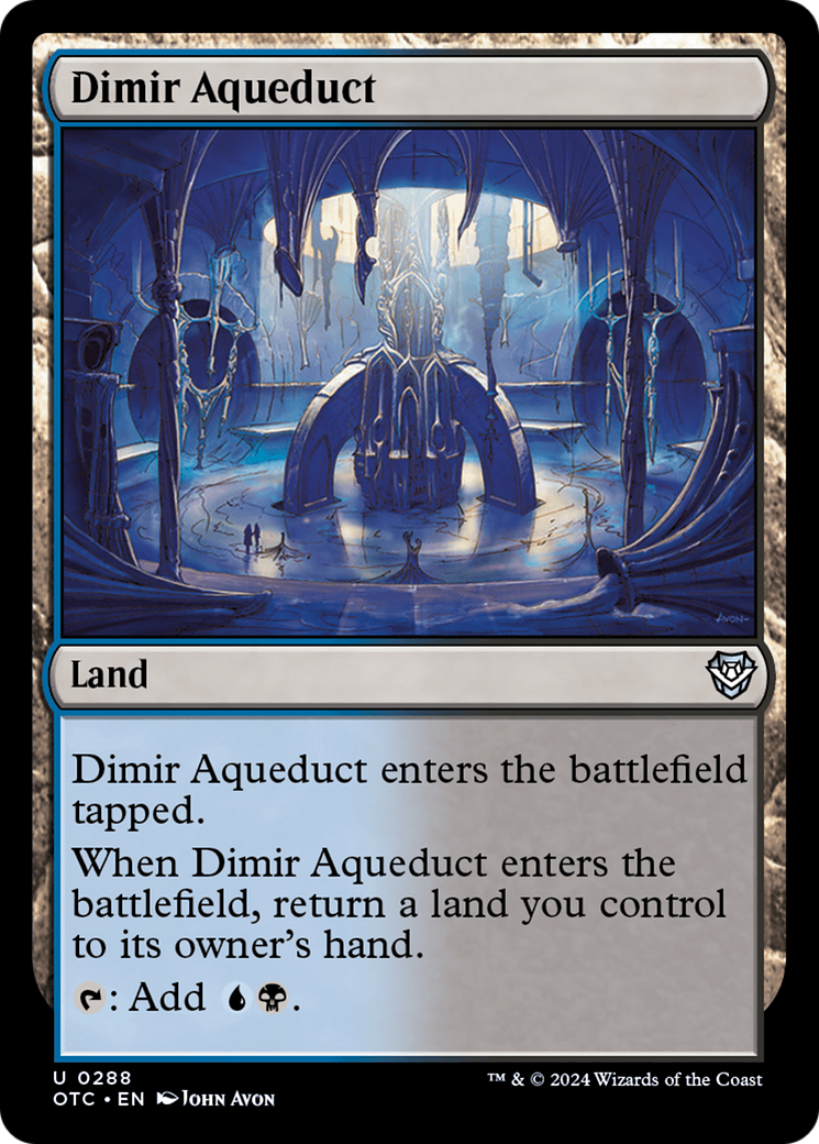 Dimir Aqueduct (288) [Outlaws of Thunder Junction Commander] - Deck Out Gaming