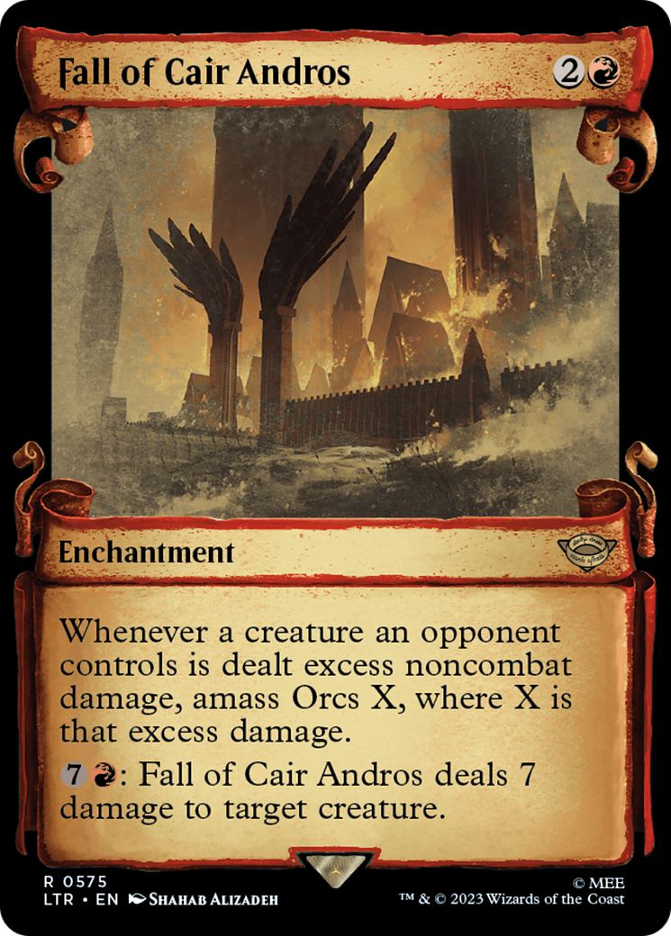 Fall of Cair Andros (Showcase Scrolls) (575) [The Lord of the Rings: Tales of Middle-earth] foil - Deck Out Gaming
