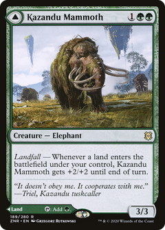 Kazandu Mammoth (189) [Zendikar Rising] foil - Deck Out Gaming