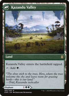 Kazandu Mammoth (189) [Zendikar Rising] foil - Deck Out Gaming
