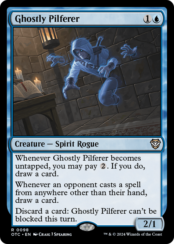 Ghostly Pilferer (98) [Outlaws of Thunder Junction Commander] - Deck Out Gaming