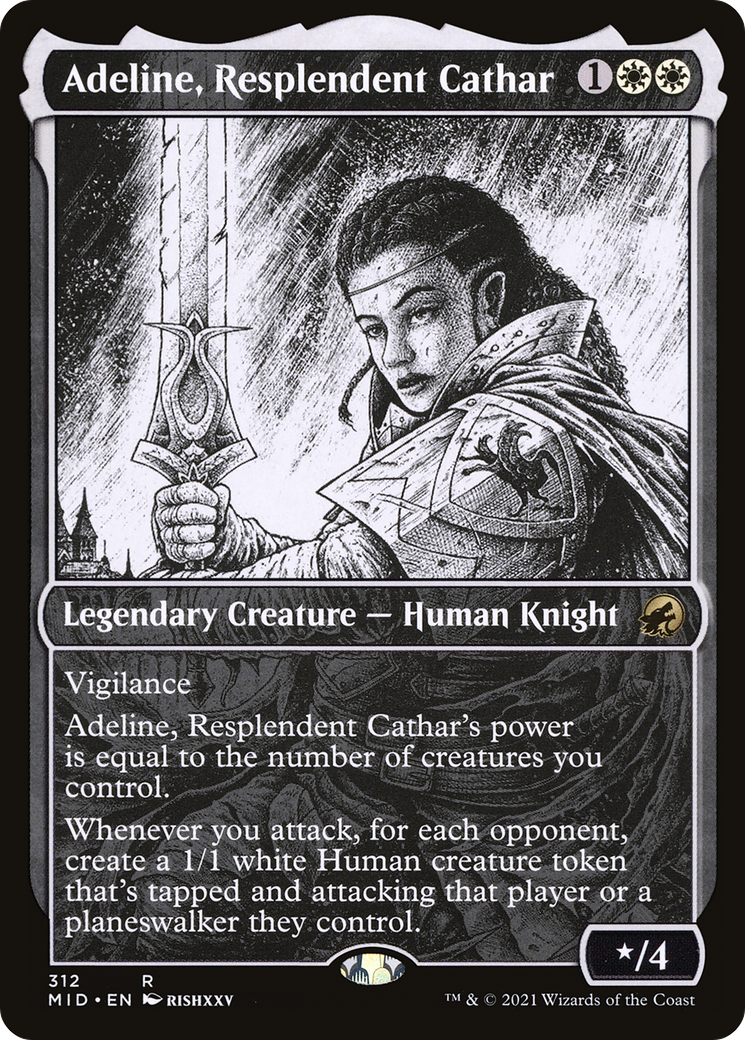 Adeline, Resplendent Cathar (Showcase) (312) [Innistrad: Midnight Hunt] foil - Deck Out Gaming