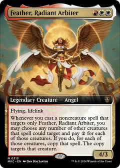 Feather, Radiant Arbiter (Extended Art) (313) [Murders at Karlov Manor Commander] foil - Deck Out Gaming