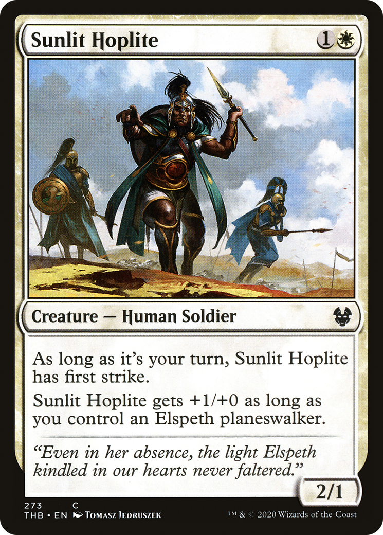 Sunlit Hoplite (273) [Theros Beyond Death] - Deck Out Gaming