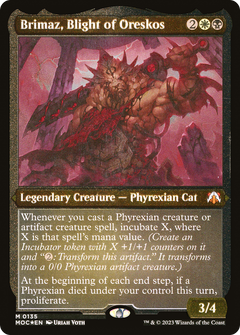 Brimaz, Blight of Oreskos (135) [March of the Machine Commander] etched - Deck Out Gaming