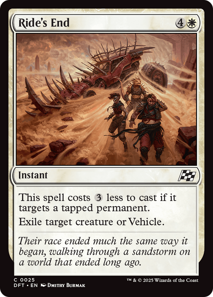 Ride's End (25) [Aetherdrift] foil - Deck Out Gaming