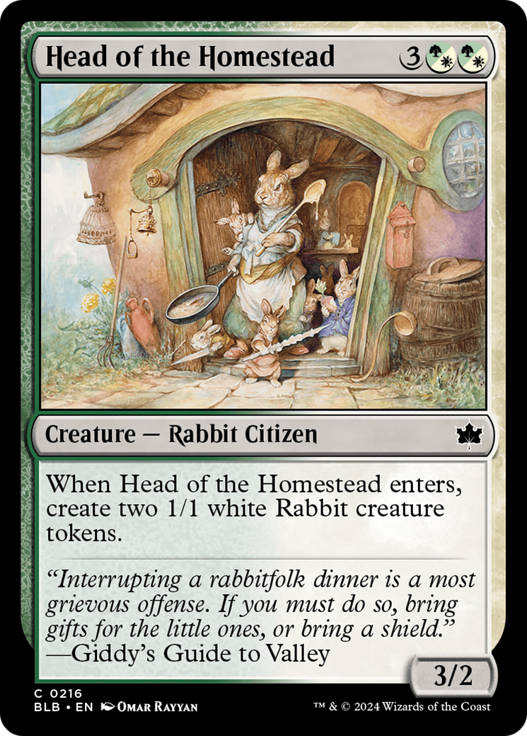 Head of the Homestead (216) [Bloomburrow] foil - Deck Out Gaming