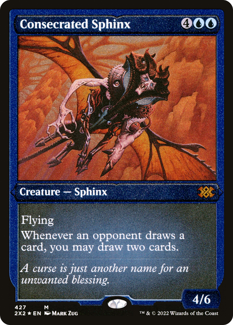 Consecrated Sphinx (Foil Etched) (427) [Double Masters 2022] foil - Deck Out Gaming