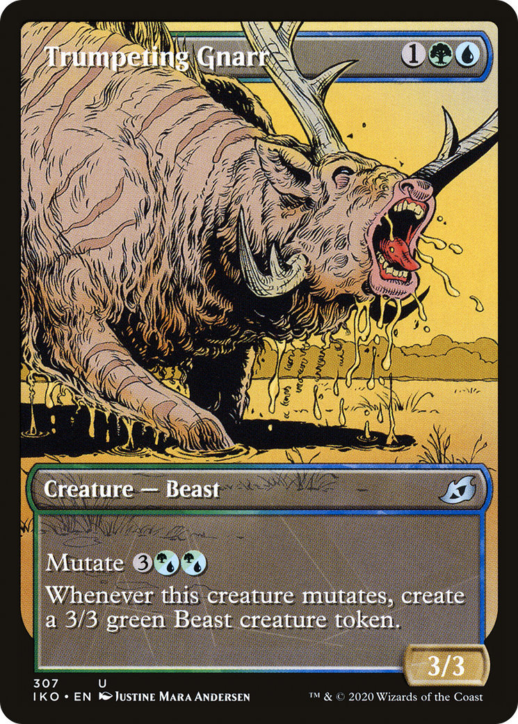 Trumpeting Gnarr (307) [Ikoria: Lair of Behemoths] foil - Deck Out Gaming