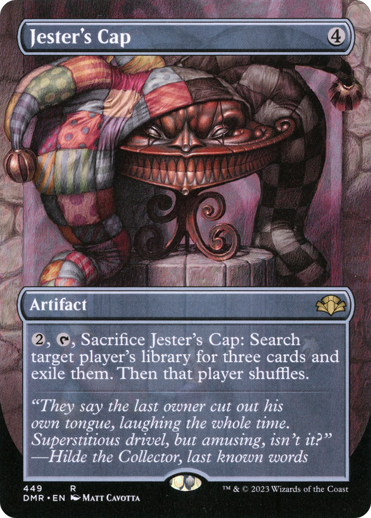 Jester's Cap (Borderless) (449) [Dominaria Remastered] foil - Deck Out Gaming