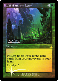 Life from the Loam (Retro Frame) (Serial Numbered) (350) [Ravnica Remastered] foil - Deck Out Gaming