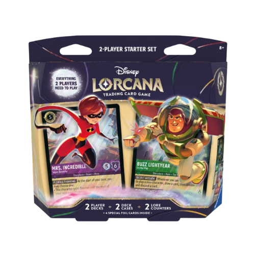 Disney Lorcana: Two-Player Starter Set - Elastigirl & Buzz Lightyear - Deck Out Gaming