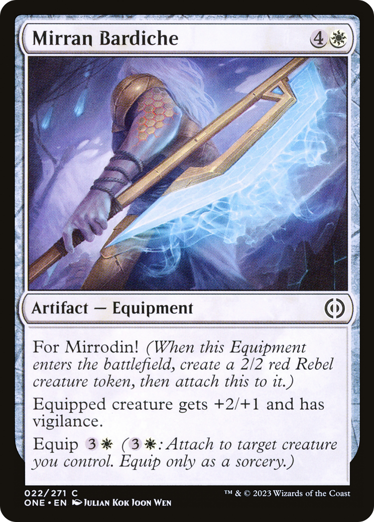 Mirran Bardiche (22) [Phyrexia: All Will Be One] - Deck Out Gaming