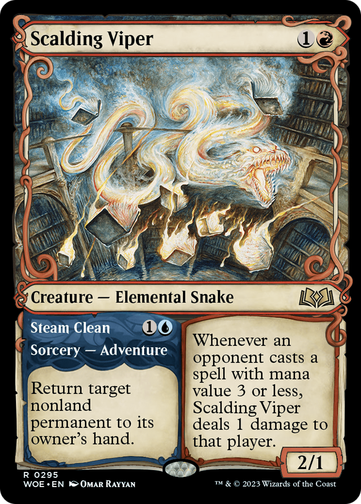 Scalding Viper (Showcase) (295) [Wilds of Eldraine] - Deck Out Gaming